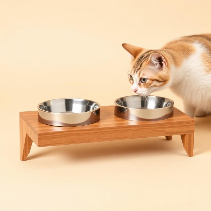 Gamelles surélevées pour chat